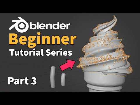 Blender Beginner Tutorial - Part 3 : Particle Instancing