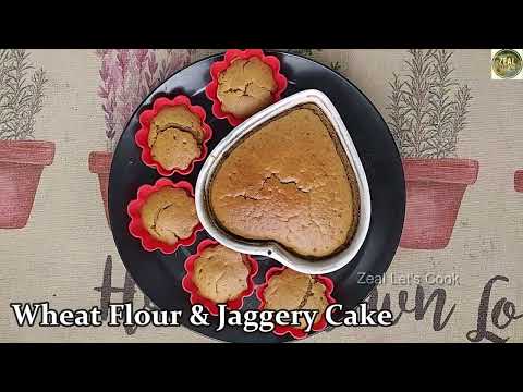 আটা এবং গুড় দিয়ে তৈরী Healthy কেক রেসিপি | Atta & Jaggery Cake | Healthy Wheat Flour Cake Recipe