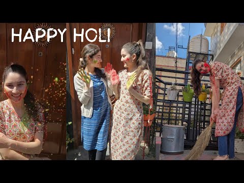 Joyous Holi moments || Holi vlog || sistersquad