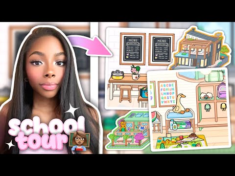 SCHOOL AND DAYCARE TOUR 👩🏽‍🏫 (TOCA LIFE WORLD) | VOICED 📢