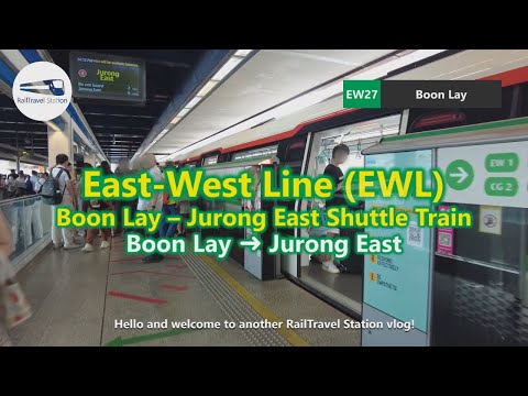 SMRT EWL Boon Lay-Jurong East Shuttle Train 🇸🇬🚆 WRONG DIRECTION! [2024 EWL Major Breakdown]