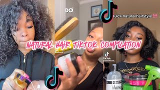 TikTok compilation | short natural hair ￼| All types