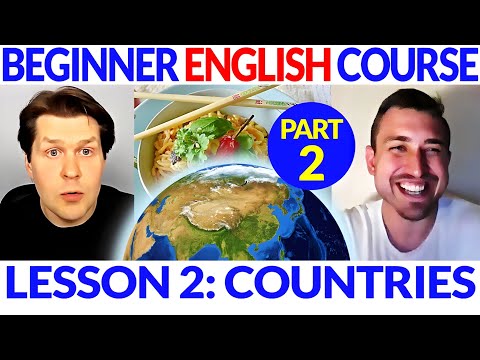 Easy Beginner English Course Lesson 2, Part 2: Countries: What Do You Think of When You Think of...?