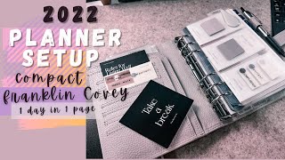 My 2022 Planner Setup: Franklin Covey Monticello Compact Inserts in Allieryaz Personal Wide Planner