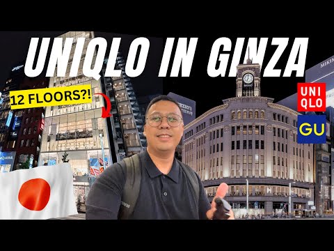 Mura ba ang UNIQLO in JAPAN! EXPLORING GINZA at night and eat at Yoshinoya 🇯🇵 Tokyo Japan Vlog 2024