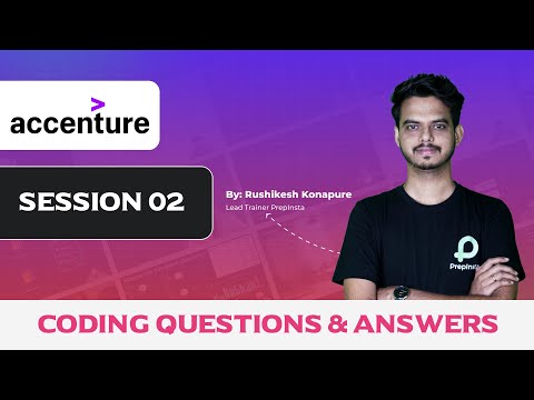 Accenture Assessment Test 2023 | Coding Questions and Answers (Session 2)