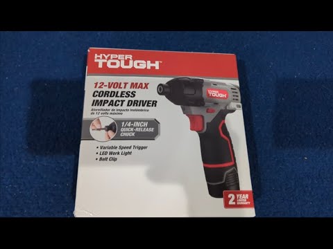 Hyper Tough 12 Volt Cordless Impact Driver Review