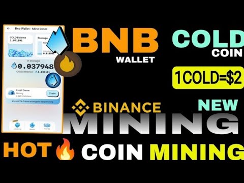 #8 Cold Coin Mining App | New Free Mining App | Here Wallet Hot Coin Mining | Binance New Mining App