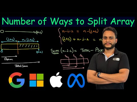 Number of Ways to Split Array | Leetcode 2270