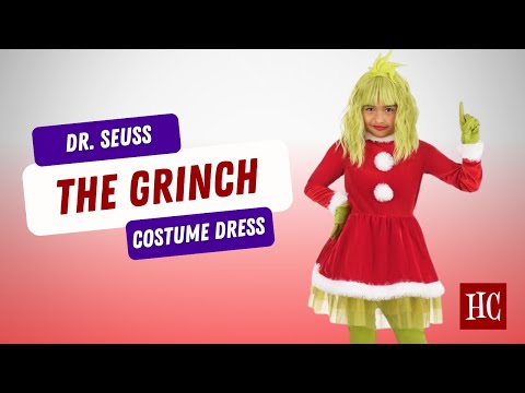 Kids Grinch Costume Dress - Steal Christmas with Adorable Grinch Style! 💚