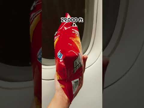 Taking Doritos on a plane #doritos #airplane #airpressure