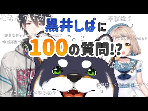 【＃黒夢町】黒井しばに”も”100の質問！？【黒井しば/夢追翔/町田ちま/にじさんじ】