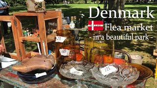 Nordic Danish antique furniture and tableware / Small flea market in a beautiful park!