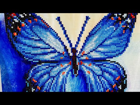 Completed Butterfly Blues | DIAMOND DOTZ #allpetals24