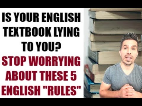 5  English "RULES"  that natives speakers DO NOT follow! #englishlearner #fluentenglish #english