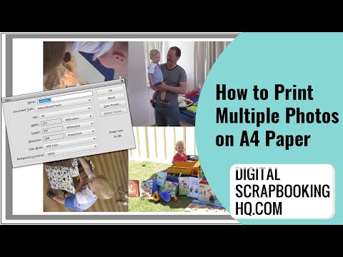 How to Print Multiple Photos on One Sheet of A4 Photo Paper