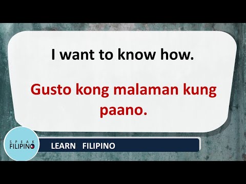 Useful Filipino Phrases using "HOW"