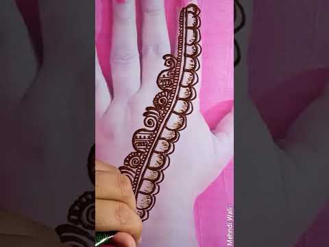 B letter mehndi design trick #mehndi #easymehndi #trending  #youtubeshorts #shorts #viral