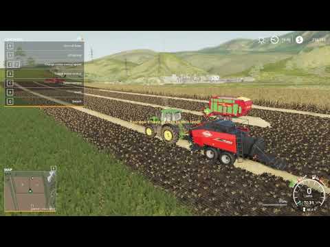 FS19 Bailing and Loading wagons on Contract Lands