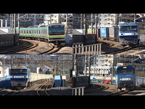 11/30/2024 Japan Railways: Test Run of E231 Series & Freight Trains at Hatchonawate