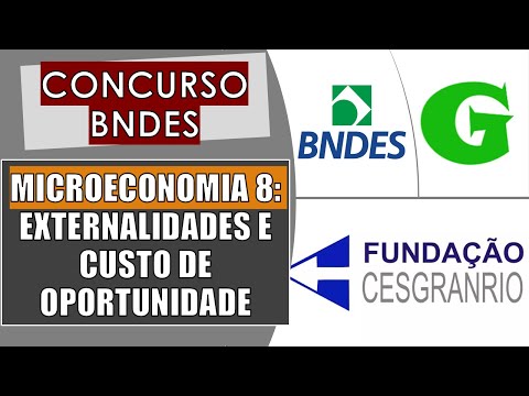 Questão 01 - Microeconomia VIII: Externalidade / Custo de Oportunidade - Concurso BNDES (Cesgranrio)