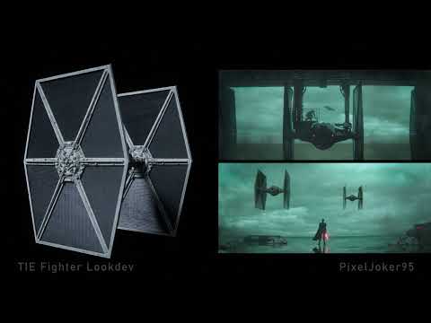 CG TIE Fighter Lookdev- Fortress Inquisitorius Rescue