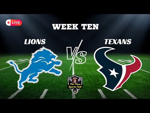 LIVE! Detroit Lions Vs Houston Texans! Play By Play / Analysis