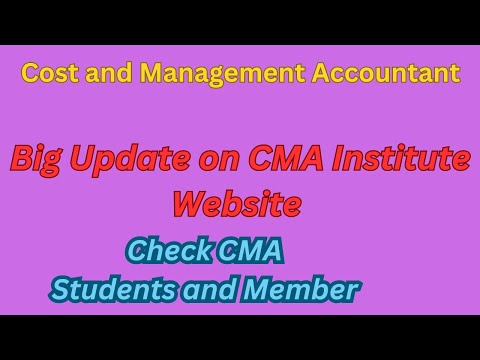 #cma #cmastudents #cmaupdates  Big Update on CMA Website in 2024