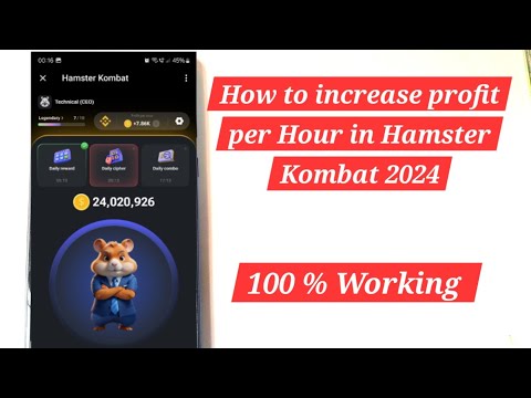 How to increase profit per Hour in Hamster Combat #hamsterkombat