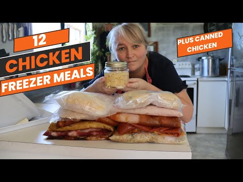 12 Chicken Breast Freezer Meal Ideas | Under 2 HOURS | Plus Canned Chicken