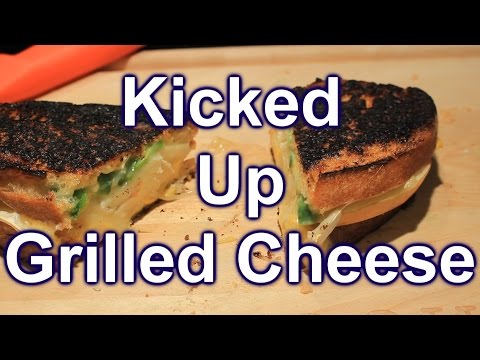 Grilled Cheese w/  Cheddar ~  Brie ~ Apples ~ Jalapeno