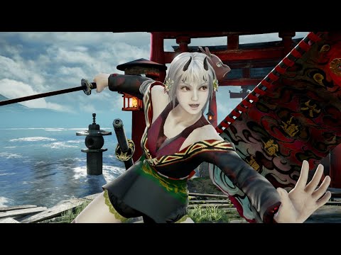 SoulCalibur VI x Hololive: Nakiri Ayame (百鬼あやめ) custom character exhibition (CPU vs CPU)