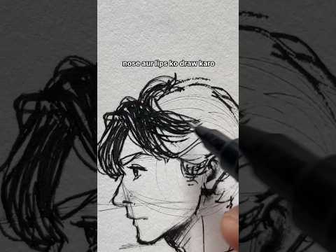 HOW TO DRAW SIDE VIEW FACE!!🔥 -#art