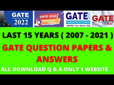 Last 15 Years GATE Questions &  Answers Download only from 1 Website