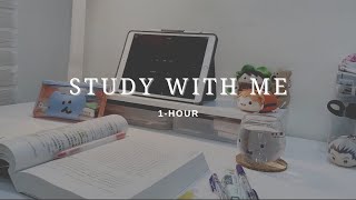 STUDY WITH ME（1-HOUR） 🌇｜跟我一起讀書吧✨｜Piano BGM