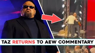 TAZ RETURNS TO AEW COMMENTARY AFTER MONTHS AWAY!