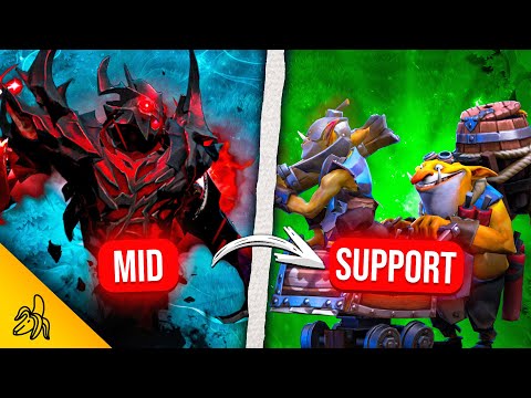 Mid player learns to support!