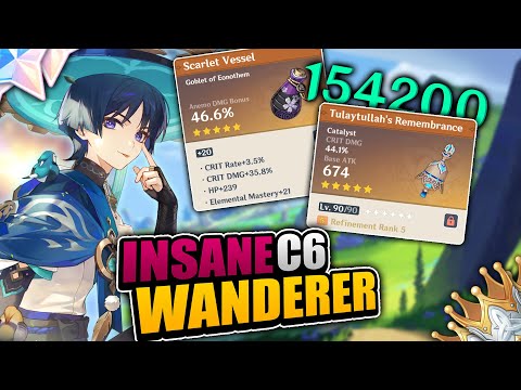 This CRAZY C6 R5 Wanderer was INSANE in Genshin Impact!