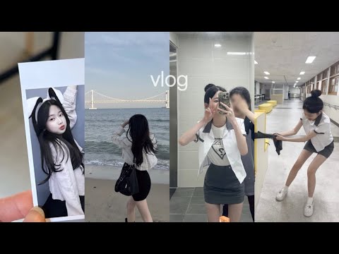 vlog. 부산 갔다가 학교 가기