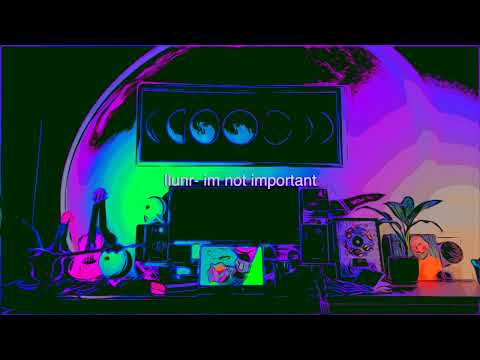 llunr - im not important (Official Lyric Video)