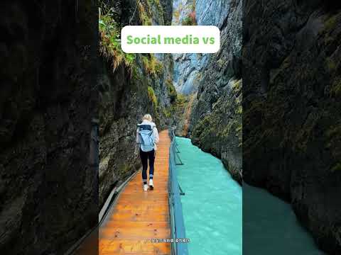 Social Media vs Reality #travel #explore #adventure #nature #travelvlog