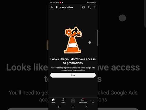 You don't have access to promotions youtube video. 100% Solution.