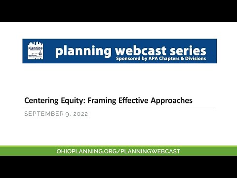 Centering Equity  Framing Effective Approaches