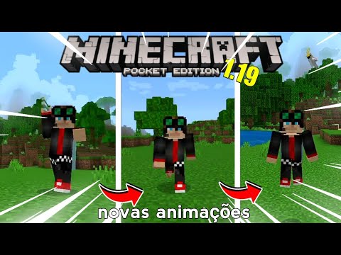 NOVAS ANIMAÇÕES PARA MINECRAFT PE 1.19 (BEDROCK)