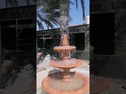 beautiful marble fountain and automatic water showering and beautiful  old design home making