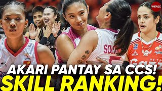 Team Ranking Per Skills Department! Akari lumelevel up sa CCS! Cignal & PLDT Top Tier Defense!