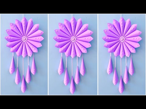 Easy and Quick Paper Wall Hanging Ideas / A4 sheet Wall decor / Cardboard  Reuse /Room Decor DIY