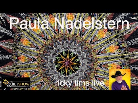 Ricky Tims LIVE - Paula Nadelstern at the Houston Quilt Show 2024