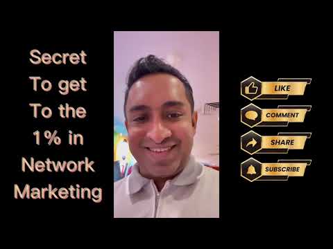 Secret to get to the 1% in Network Marketing | Success | Direct Selling