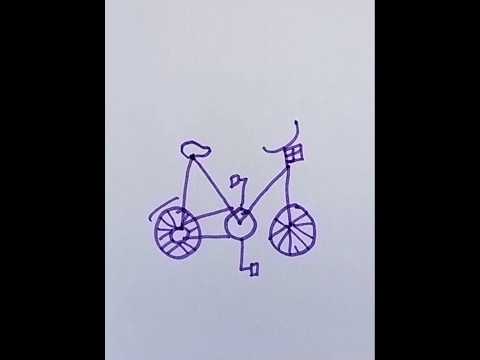 Easy cycle drawing | Easy drawing for kids  #easydrawingforkidsstepbystep #drawing #easydrawing